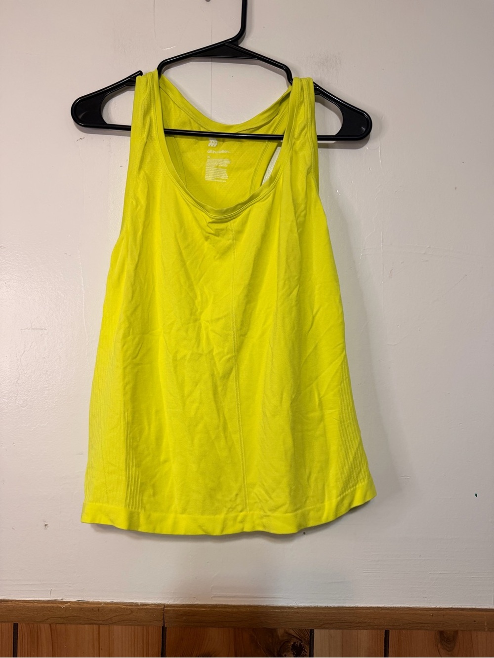 all in motion Neon Yellow Racerback Tank Top